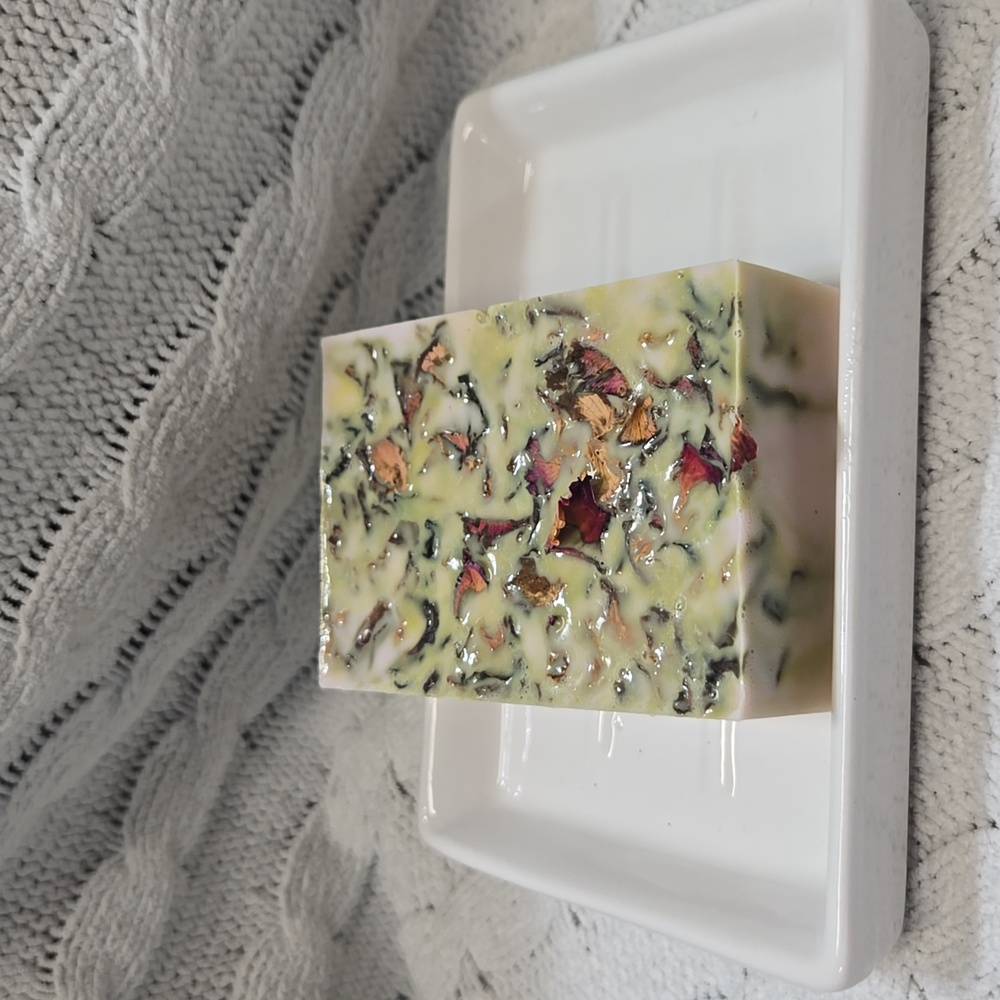 LAST 1! Hand Crafted Sandalwood Rose Shea Butter Soap 4oz Bar - Picture 3 of 9